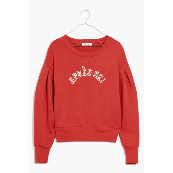 Madewell Après-Ski Pleat-Sleeve Sweatshirt - Picture 2 of 3